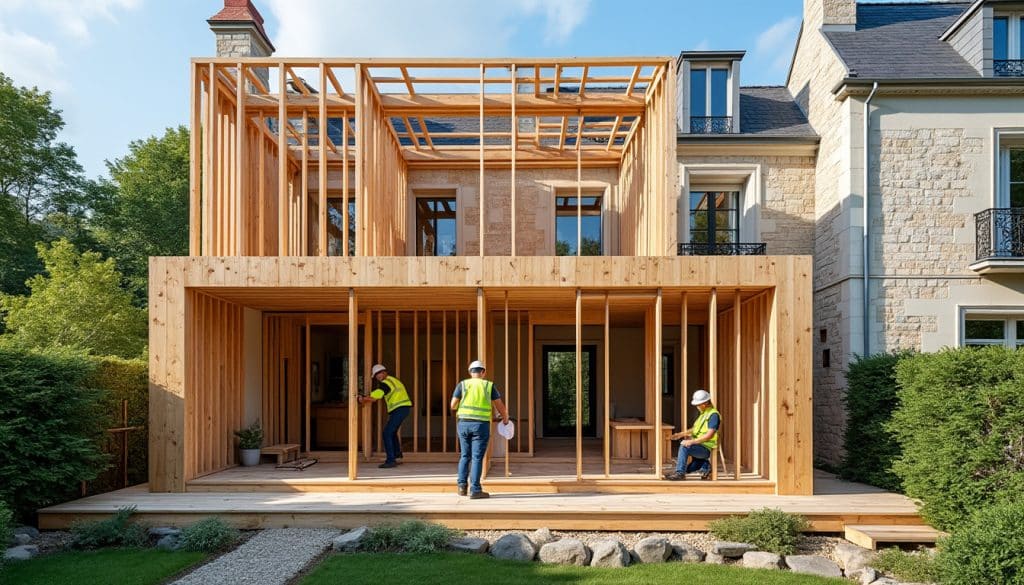 Construction extension maison ossature bois Paris : durabilité et entretien
